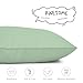 EXQ Home Toddler Pillowcases Zippered 13x18 Travel Pillow Case Set of 2, Small Pillow Case Fits Baby Pillow Sized 12x16, 13x18, Kids Pillowcases 2 Pack Machine Washable (Sage)