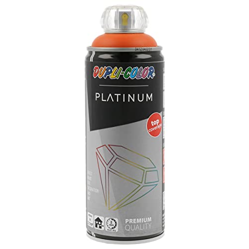 DUPLI-COLOR PLATINUM RAL 2009 verkehrsorange seidenmatt 400 ml Spraylack, schnelltrocknend, exzellente Deckkraft, hohe Ergiebigkeit, UV-beständig, lichtecht und langlebig