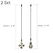 uxcell 13 Inch Ceiling Fan Pull Chain Extender Sets, 4 Pcs Beaded Ball Fan Pull Chain with Decorative Light Bulb and Fan Cord for Ceiling Light Lamp Fan, Bronzy