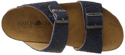 Image of HAFLINGER Andrea Elegant Leather Sandals with Rubber Sole and Cork Latex Footbed Unisex