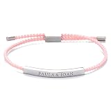 Transparent Gift Pulsera Mujer Trenzada con Texto Personalizado. Regalos Originales para Cumpleaños, Navidad y Ocasiones Especiales. Joya para Mujer, Niña, Madre, o Amiga. Joyería Elegante.