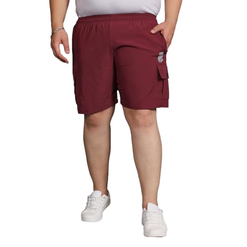 Image of Bigbanana Plus Size Men's Regular Fit Solid Shorts