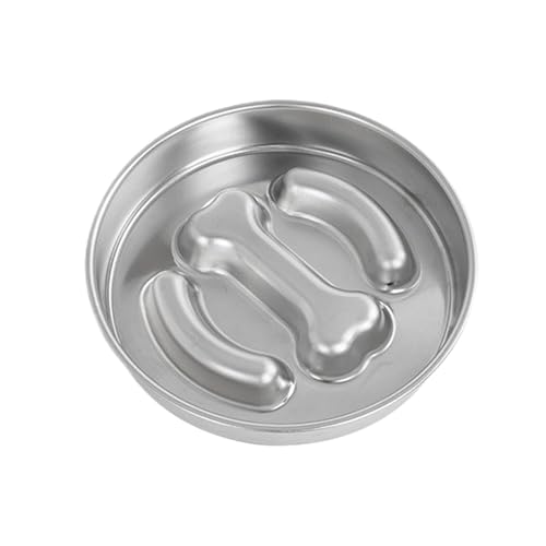 Ciotola Antilingurgite Per Cani - Ciotola con Labirinto in Acciaio Inossidabile per Alimentazione Lenta,Base Antiscivolo Anti Ribaltamento Per Taglie Medio Grandi Dieta