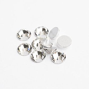 432pcs Crystal Lane DIY SS12 3mm Crystal Clear Round Glass Rhinestones Flatback Gems for Arts & Crafts Nail Art Clothes Shoes