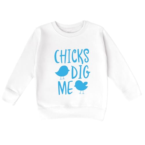 Bump and Beyond Designs Chicks Dig Me Toddler Boy Easter Sweatshirt