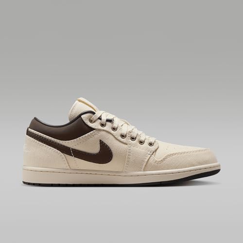 Air Jordan 1 Low Premium Men's Shoes (IB8058-110, Pale Ivory/Off Noir/Baroque Brown)3