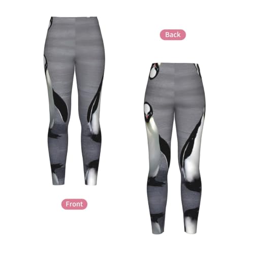 Leggings de compresión suave premium con estampado original de pingüinos 4