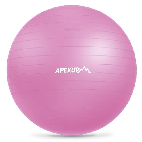 Image of APEXUP Yoga Ball Exercise Ball Anti Slip Heavy Duty for Fitness, Balance & Core Workout
