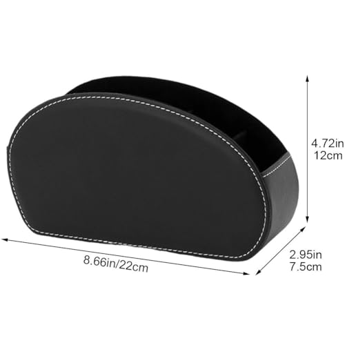 Support de télécommande en cuir PU avec finitions haut de gamme - 4