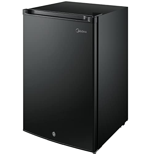 Midea Mru03M2Abb Upright Freezer, 3.0 Cubic Feet Mini Freezer, Black & Comfee' 3.3 Cubic Feet Solo Series Retro Refrigerator [Black] #TOP2