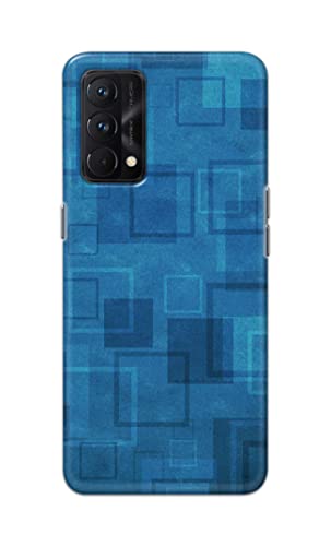 Image of Printed Hard Back Cover Case for Realme GT Master Edition 5G Back Cover (Plain Azure Blue) -702