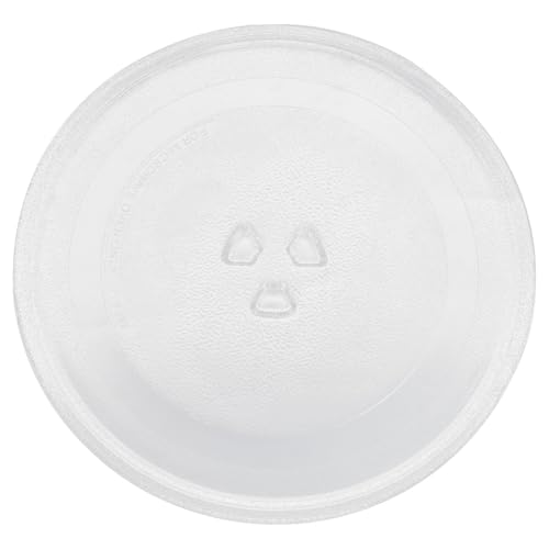 HEALLILY Microwave Turntable Tray Oven Replacement Turntable Microwave Glass Plate Easy Installation Glass Material