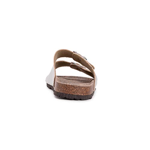 Muk Luks Womens Terra Turf Marla-Platino Flat Sandal, Platino, 8 Us #TOP2