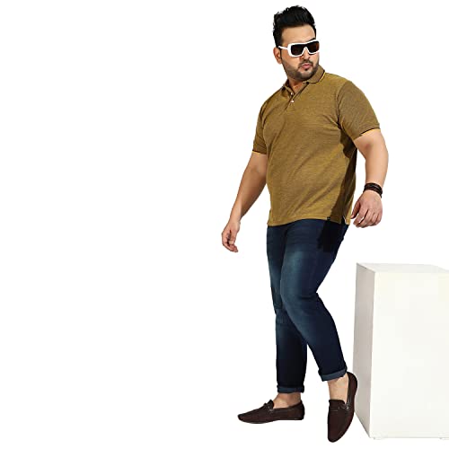 Image of CAHOOT Instafab Plus Men's Polo Neck Half Sleeve Regular Fit T-Shirt for Casual Wear | Modern Clothing T-Shirt Crafted with Comfort Fit and High-Performance for Everyday Wear