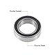 sourcing map 63802-2RS Kugellager 15x24x7mm Doppelt Abgedichtete Chromstahllager Rillenkugellager Bearing Rollenlager für Skateboard 3D Drucker Roller Inline Skates (1 Menge)