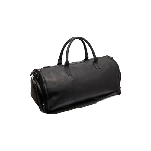 Sac de voyage Finlay Weekender Black de The Chesterfield Brand en cuir noir
