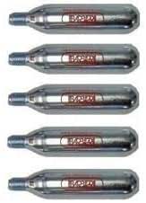 5 Cartouches CO2 Barbieri 12g Filetées - Gonflage Rapide Pneus Vélo Route Et Gravel