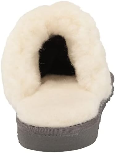 MUK LUKS Women's Dawn Suede Scuff Slipper, Frost Grey, 9 | Image 2