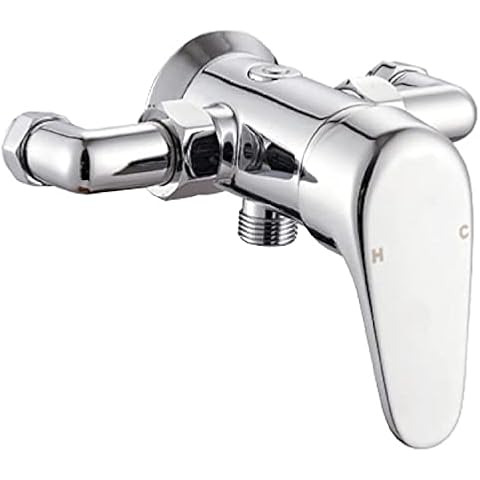 ENKI, Cruze, BT3918, Chrome, Manual Exposed Wall Mounted Shower Mixer Valve, Solid Brass, Modern, Easy to Install, 10-Year Guarantee Cover