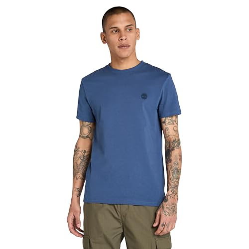 Timberland Timberland - Camiseta de manga corta para hombre Dunstan River, Oceana, Medium