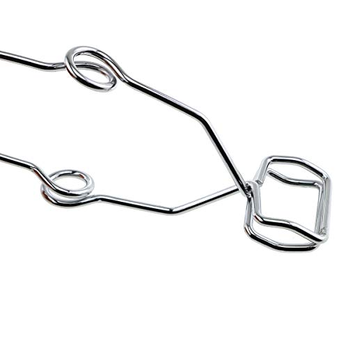 e-outstanding 4-pack steel wire test tube clamp 145mm fit for 5-40mm tube heating glass tube tongs supplies lab test tube holder sprung tool