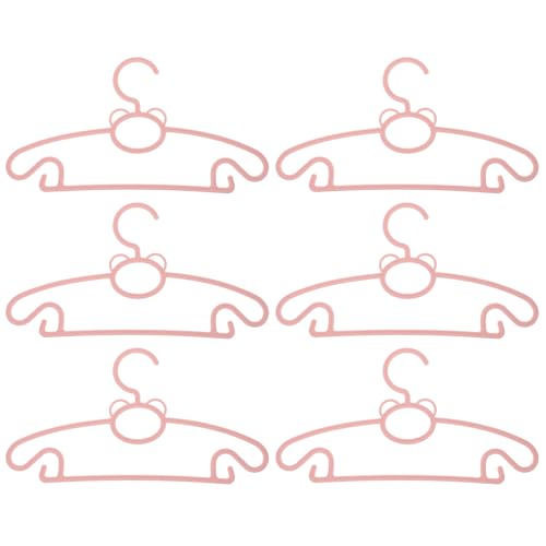 DIYEAH Perchas para Ropa Infantil Antideslizantes de Plástico Rosa Pack de 10 Unidades Tendedero Práctico para Secar Ropa de Ñiño y Organizador Compacto para Uso Diario