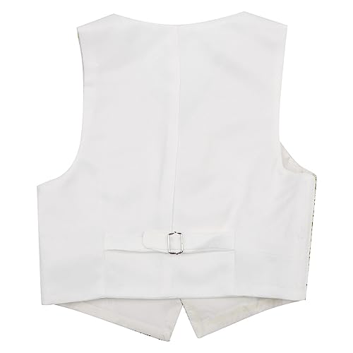 Jelory Kids Boys Glitter Floral Gentleman Waistcoat Tuxedo Formal Vest Suit Jacket Wedding Party Outwear Tops4