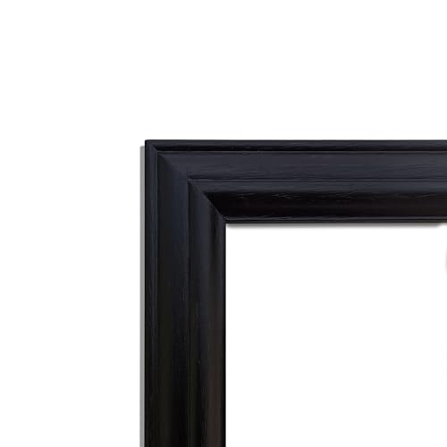 Image of Handcrafted Black Color Wooden Photo Frame, 12x18-inch Display for Artworks, Pictures, Photos, Wall Frame, Home, and Office Decor - A3 Size Display