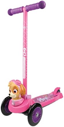 Paw Patrol Sky Self Balancing Kick Scooter Toddler Scooter & Kids Scooter, Extra Wide Deck, 3 Wheel Platform, Foot Activated Brake, 75 lbs Limit, Kids & Toddlers Girls or Boys, for Ages 3 and Up
