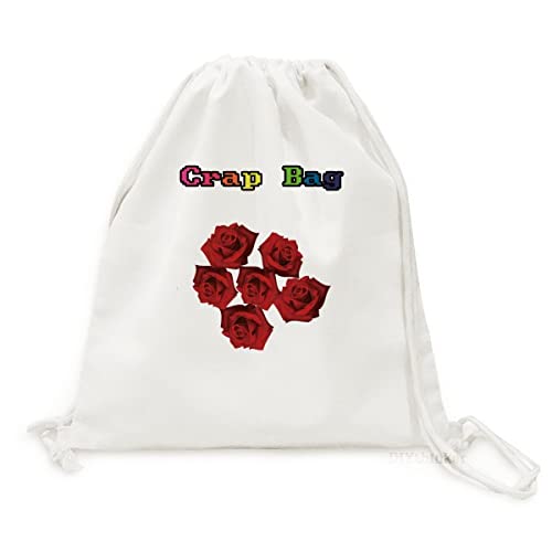 Rucksack rose rouge fleur sac à dos toile léger voyage voyageur
