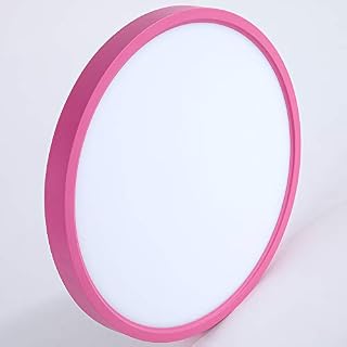 Taloya Flush Mount LED Ceiling Light Pink Girl (12 Inch 20W), Round Modern