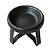 MotiveTech Pet Feeding Bowl with Removable Dish and Metal Support for Cats and Dogs, Black