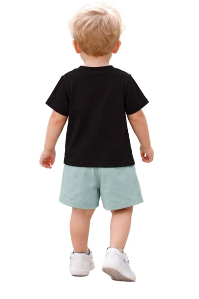 Image of Kids Clothes for Boys | Printed Cotton Half Sleeves T-shirt and Shorts Baby Boy Dress | Casual Kids Dress Boy | Stylish Regular Baby Boy Clothes
