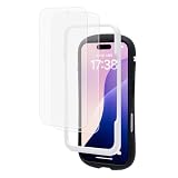 [2個セット] iFace アンチグレア iPhone16/ iPhone15/ iphone14Pro ドラゴントレイル ガラスフィルム ガイド枠付き【 6.1inch iphone16 用 アイフォン16 用 指紋防止 反射防止 さらさら アイフォン15 14pro 表面硬度10H ラウンドエッジ 画面保護】