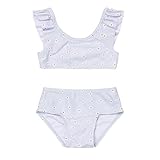 Little Dutch Bikini mit Rüschen Kind Mädchen hellblau (Gr. 98/104) - Daisies/Gänseblümchen
