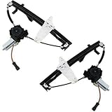 Lgywfben Car Window Regulator Pair Rear Left+Right Driver+Passenger Side Electric Automotive without Motor Metal and Plastic 639 749-640
