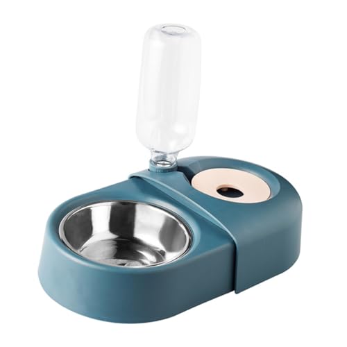 Milisten ペットフィーダー ボウル 猫 犬 自動 ペット用品 Blue プラスチック