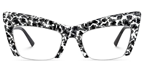 Image of VOOGLAM Oversize Cat Eye Blue Light Blocking Glasses for Women Anti UV EyestrainComputer Gaming TV Phone Glasses Garza