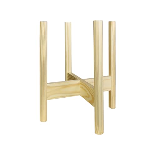 Casual Home Mid-Century Modern Wood Plant Display Stand, Fit Up