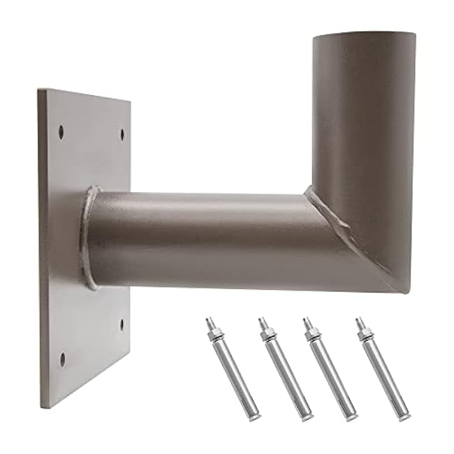 Wall Mount Bracket Accessories 90 Degree, Tenon Adapter for Wall Bracket with Slip Fitter Mount(2 3/8inch)