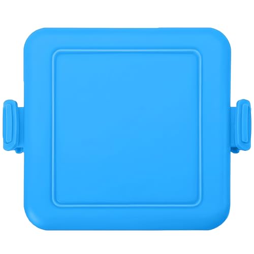 Microwave Toastie Maker And Sandwich Maker Silicone Microwaveable Cookware Heatwave Technology Dishwasher Safe Removable Non-Stick Grill Plates Sturdy - Compact Toasted Sandwich Maker (Blue)