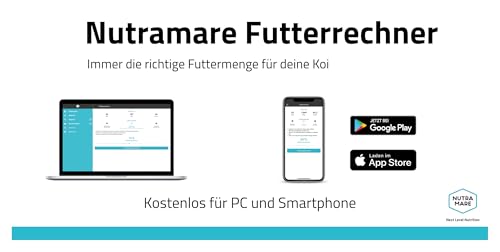 Nutramare Koi360 Basic Swim 10kg | Schwimmendes Koi-Fischfutter für Frühjahr & Sommer | Mit Lachsöl & Montillit Aktivton | Ganzjahresfutter