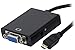 BYTECC Micro HDMI Male to VGA Female Adapter/Converter with Audio Model HMMICRO-VGA005