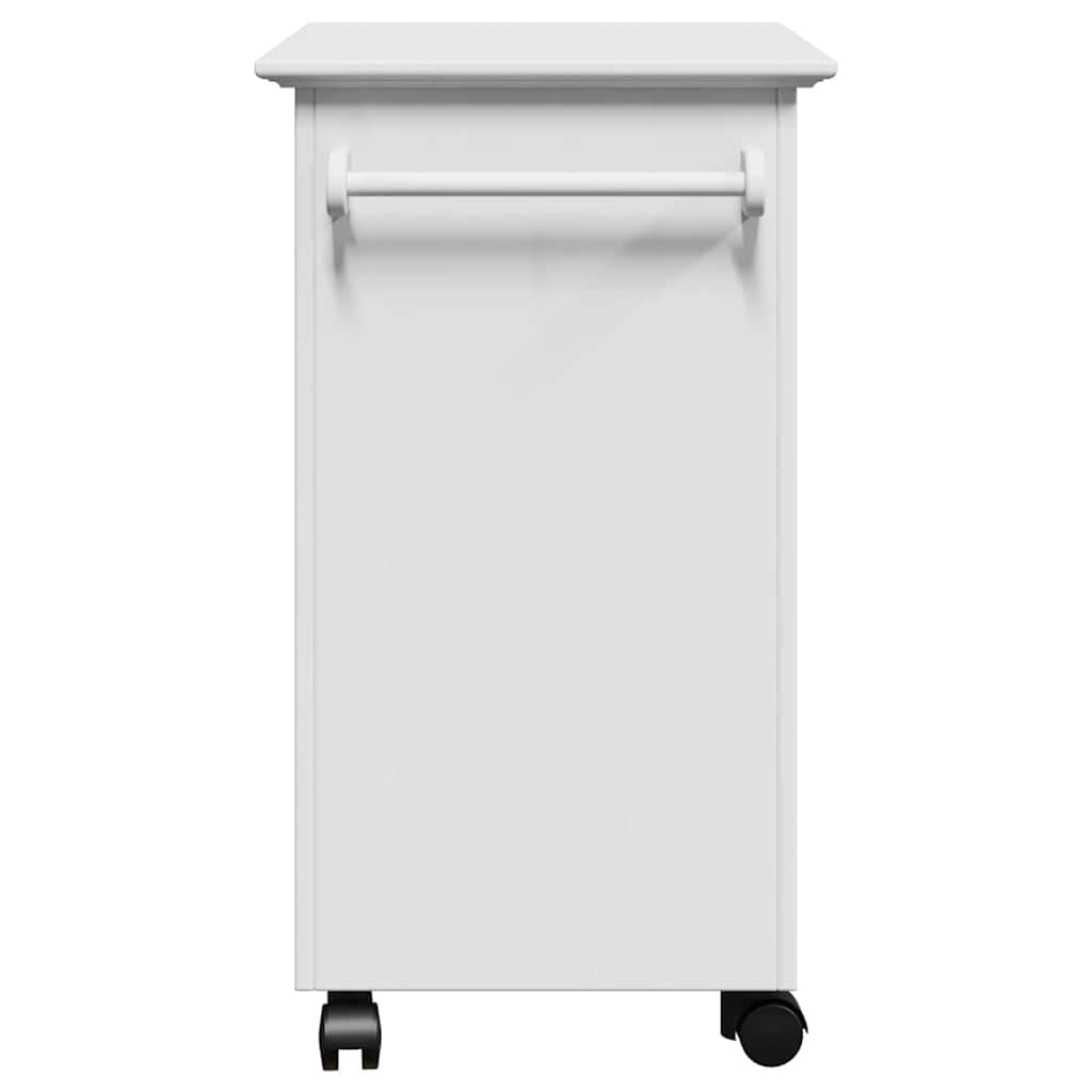 vidaXL Carrello da Cucina BODO Bianco 67,5x45x80 cm, Carrello per Verdure, Carrello da tè, Carrello di Servizio, Carrello portaoggetti da Cucina