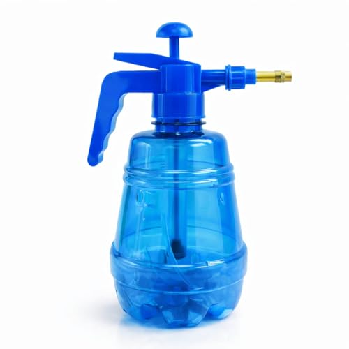 Image of MIKANIX Manual Pressure Spray Bottle for Gardening & Cleaning | Hand Pump Water Sprayer with Adjustable Nozzle | Multipurpose Plant Mister for Indoor & Outdoor (1.5L, Blue)