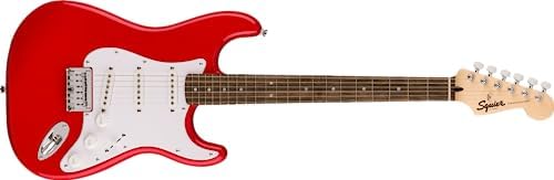 �X�N���C���[ �G���L�M�^�[ Squier Sonic? StratocasterR HT, Laurel Fingerboard, White Pickguard, Torino Red �\�t�g�P�[�X�t��