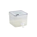 Wasserspender 4,2L Kunststoff mit Hahn Getränkespender Fruchteekanne Mehrfarbig