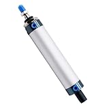 ACOLY Pneumatischer Luftzylinder, 25 mm Bohrung, 75 mm Hub, Luftzylinder aus Aluminiumlegierung für die chemische Textil-, Elektronik- und Maschinenindustrie