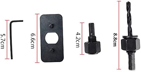 DIY Hole Saw Bit Cutting Set Kit -Core Drill Bit Set 19-127mm Hole Cutter Set for Plasterboard Ceiling Woodworking Hole Saw Kit Drill Bits Thin (Color : Blue 8PCS)