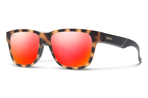Image of Smith Optics Lowdown Slim 2 Sunglasses, Matte Honey Tort /Polarized Red Mirror, One Size